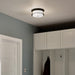 Myhouse Lighting Kichler - 52595BKCPZ - Two Light Flush Mount - Brit - Black