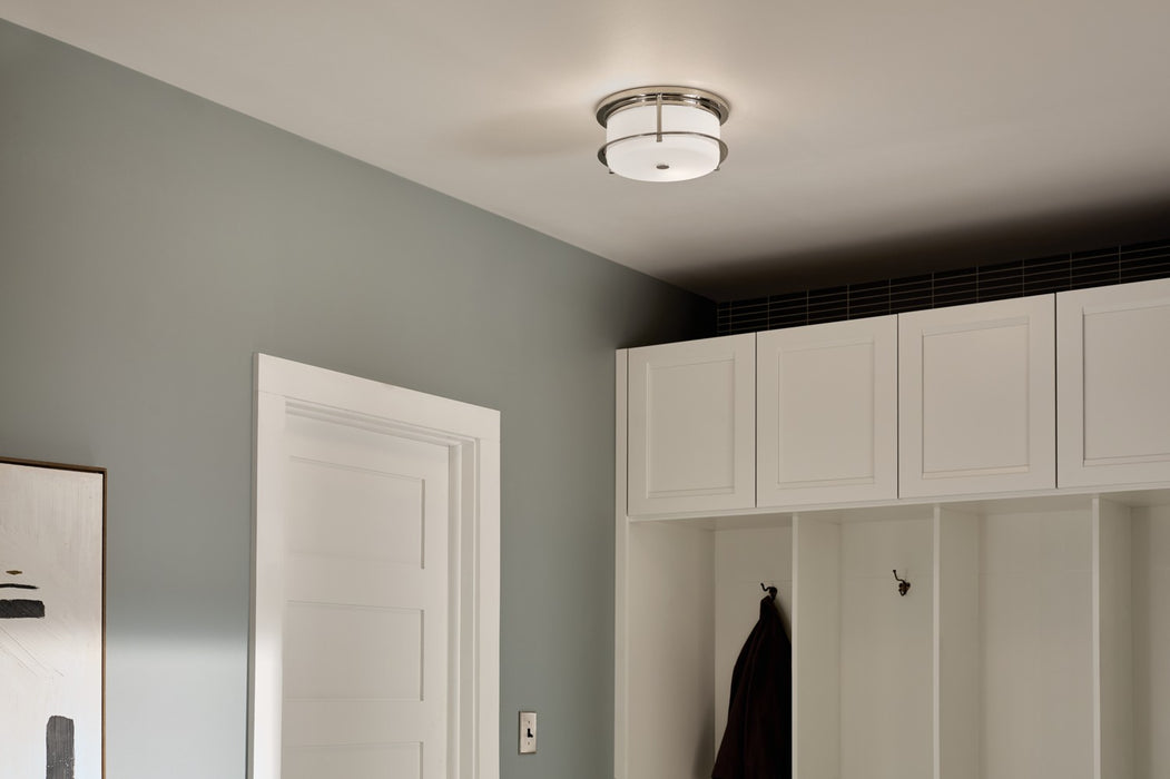 Myhouse Lighting Kichler - 52595PN - Two Light Flush Mount - Brit - Polished Nickel