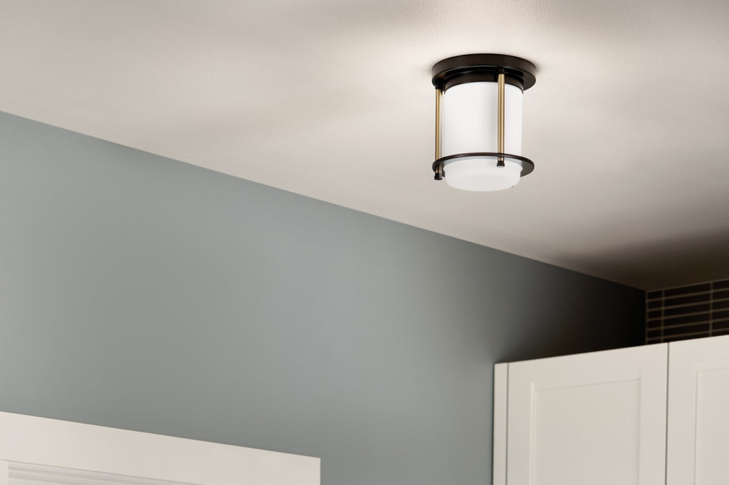 Myhouse Lighting Kichler - 52596BKCPZ - One Light Flush Mount - Brit - Black