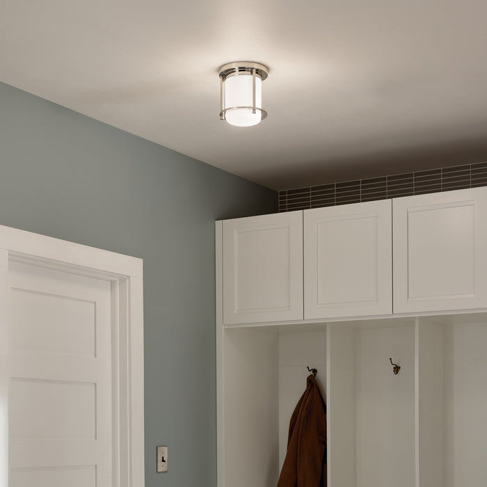 Myhouse Lighting Kichler - 52596PN - One Light Flush Mount - Brit - Polished Nickel