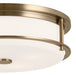 Myhouse Lighting Kichler - 52597CPZ - Four Light Flush Mount - Brit - Champagne Bronze