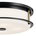 Myhouse Lighting Kichler - 52597BKCPZ - Four Light Flush Mount - Brit - Black