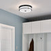 Myhouse Lighting Kichler - 52597BKCPZ - Four Light Flush Mount - Brit - Black