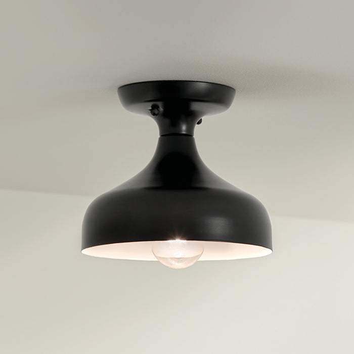 Myhouse Lighting Kichler - 52599BK - One Light Semi Flush Mount - Sisu - Black