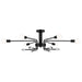 Myhouse Lighting Kichler - 52602BK - Six Light Semi Flush Mount - Ocala - Black