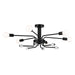 Myhouse Lighting Kichler - 52602BK - Six Light Semi Flush Mount - Ocala - Black