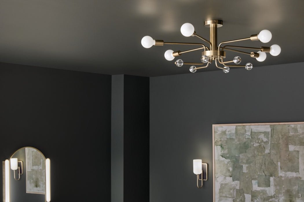 Myhouse Lighting Kichler - 52602CPZ - Six Light Semi Flush Mount - Ocala - Champagne Bronze