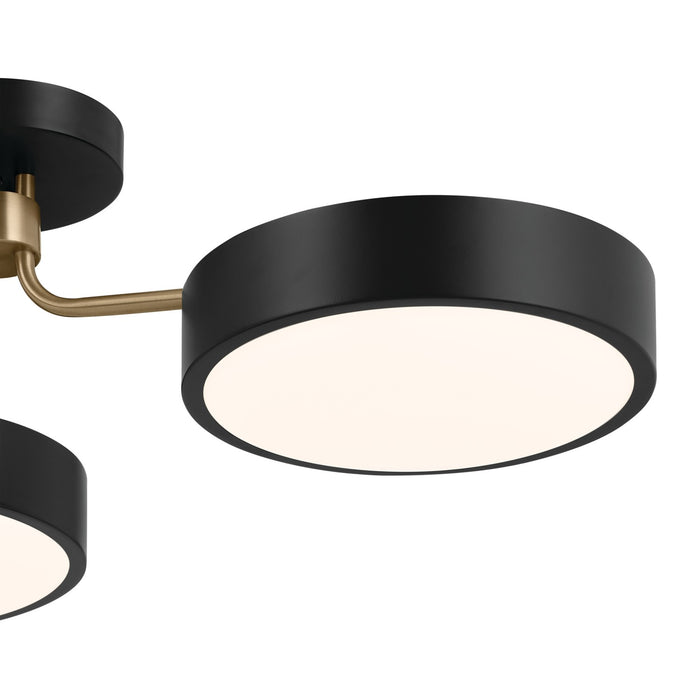 Myhouse Lighting Kichler - 52604BKCPZ - LED Semi Flush Mount - Sago - Black