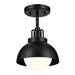 Myhouse Lighting Kichler - 52601BK - One Light Semi Flush Mount - Niva - Black