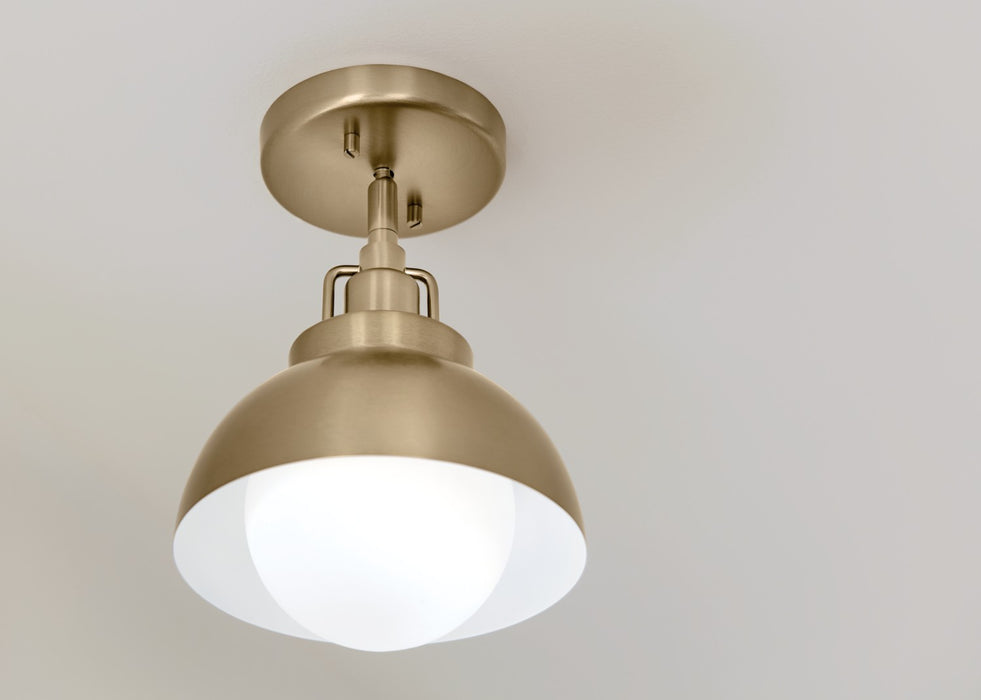 Myhouse Lighting Kichler - 52601CPZ - One Light Semi Flush Mount - Niva - Champagne Bronze