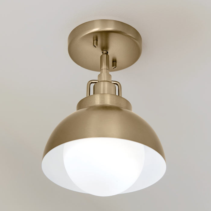 Myhouse Lighting Kichler - 52601CPZ - One Light Semi Flush Mount - Niva - Champagne Bronze