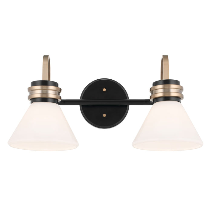 Myhouse Lighting Kichler - 55154BK - Two Light Bath - Farum - Black