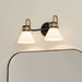 Myhouse Lighting Kichler - 55154BK - Two Light Bath - Farum - Black