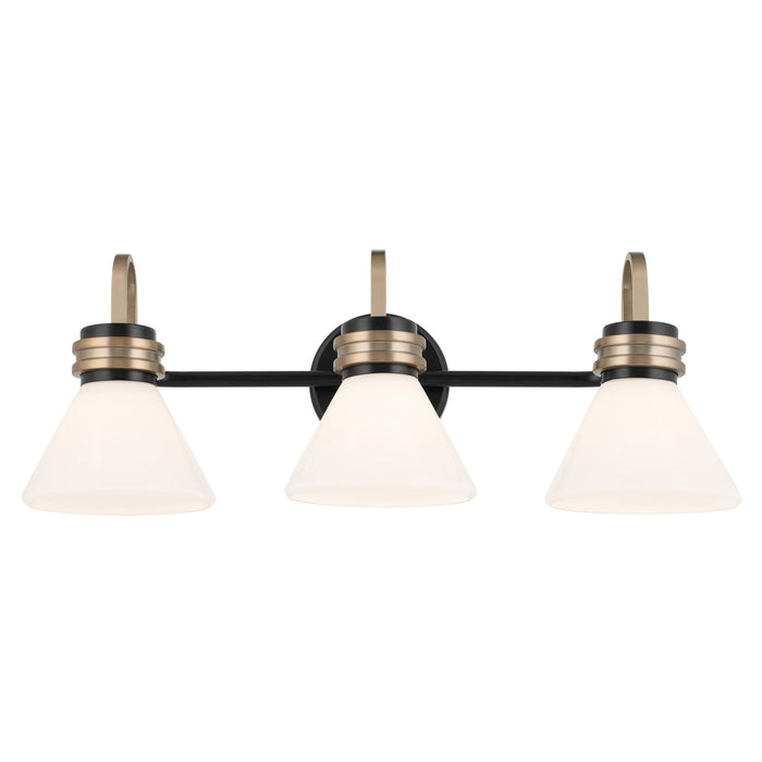 Myhouse Lighting Kichler - 55155BK - Three Light Bath - Farum - Black