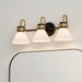 Myhouse Lighting Kichler - 55155BK - Three Light Bath - Farum - Black