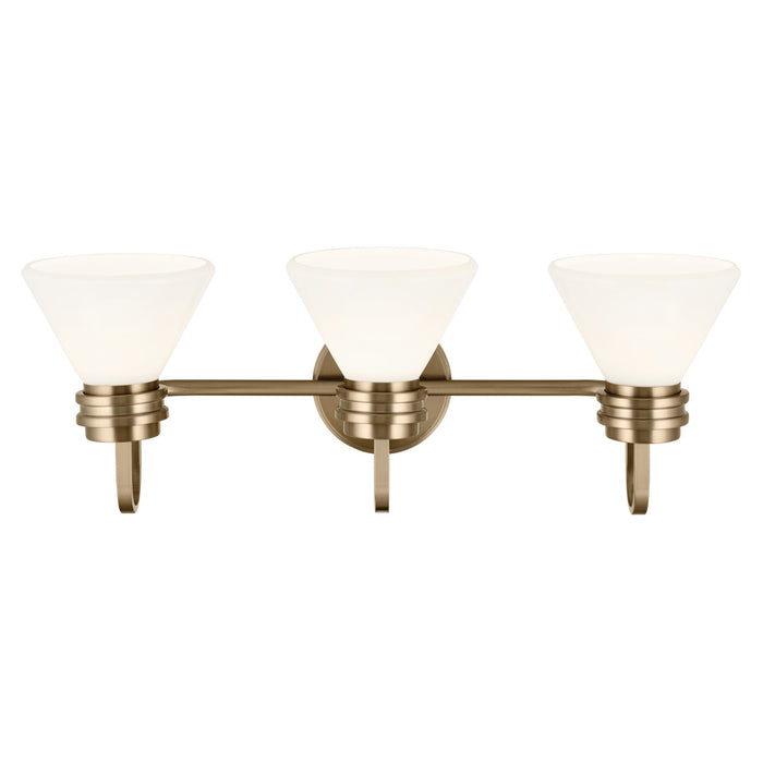 Myhouse Lighting Kichler - 55155CPZ - Three Light Bath - Farum - Champagne Bronze