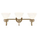 Myhouse Lighting Kichler - 55155CPZ - Three Light Bath - Farum - Champagne Bronze