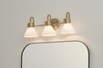 Myhouse Lighting Kichler - 55155CPZ - Three Light Bath - Farum - Champagne Bronze