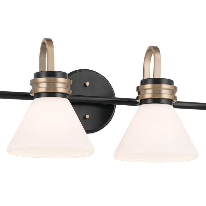 Myhouse Lighting Kichler - 55156BK - Four Light Bath - Farum - Black