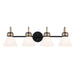 Myhouse Lighting Kichler - 55156BK - Four Light Bath - Farum - Black