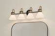 Myhouse Lighting Kichler - 55156BK - Four Light Bath - Farum - Black