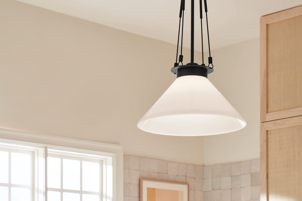 Myhouse Lighting Kichler - 52581BK - One Light Pendant - Albers - Black