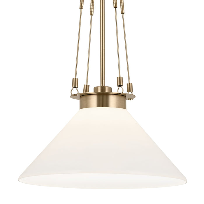 Myhouse Lighting Kichler - 52581CPZ - One Light Pendant - Albers - Champagne Bronze