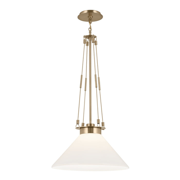 Myhouse Lighting Kichler - 52581CPZ - One Light Pendant - Albers - Champagne Bronze