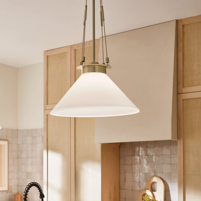 Myhouse Lighting Kichler - 52581CPZ - One Light Pendant - Albers - Champagne Bronze