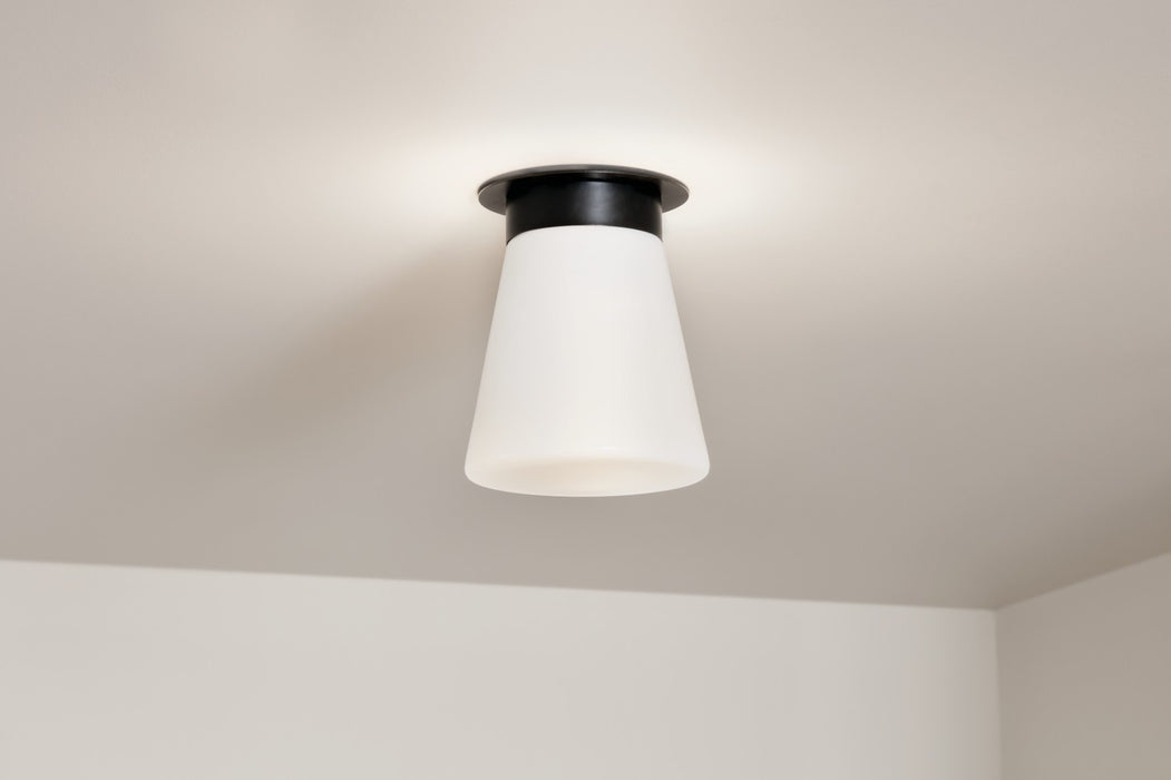 Myhouse Lighting Kichler - 52585BK - One Light Flush Mount - Albers - Black