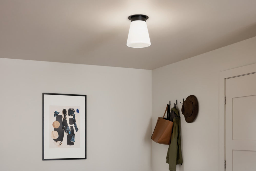 Myhouse Lighting Kichler - 52585BK - One Light Flush Mount - Albers - Black