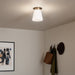 Myhouse Lighting Kichler - 52585CPZ - One Light Flush Mount - Albers - Champagne Bronze