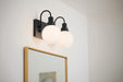 Myhouse Lighting Kichler - 55150BK - Two Light Bath - Hex - Black