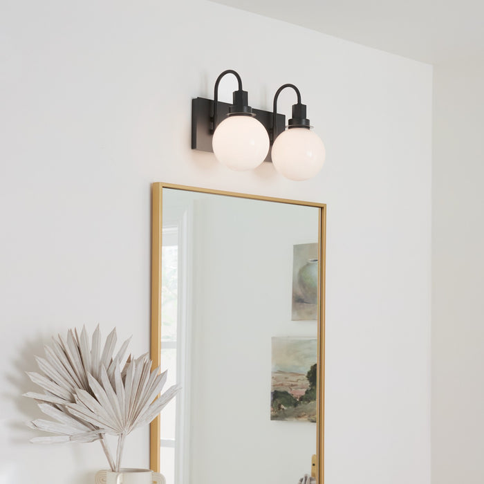 Myhouse Lighting Kichler - 55150BK - Two Light Bath - Hex - Black