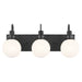 Myhouse Lighting Kichler - 55151BK - Three Light Bath - Hex - Black