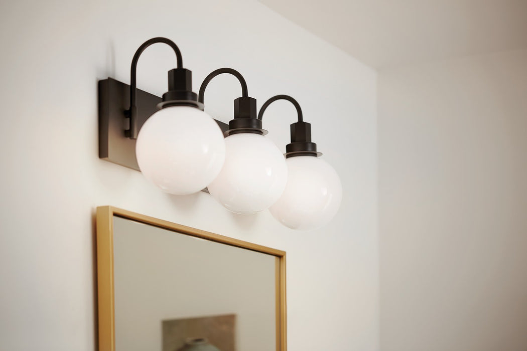 Myhouse Lighting Kichler - 55151BK - Three Light Bath - Hex - Black