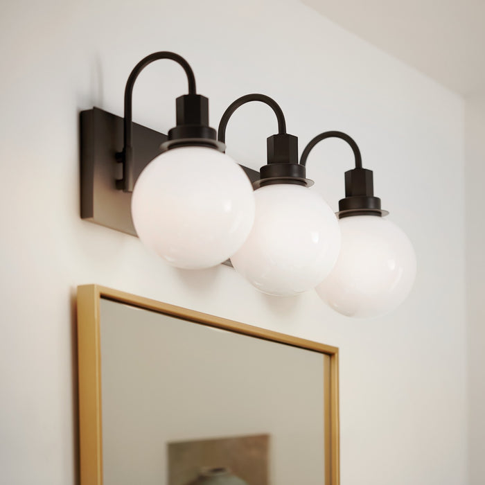 Myhouse Lighting Kichler - 55151BK - Three Light Bath - Hex - Black