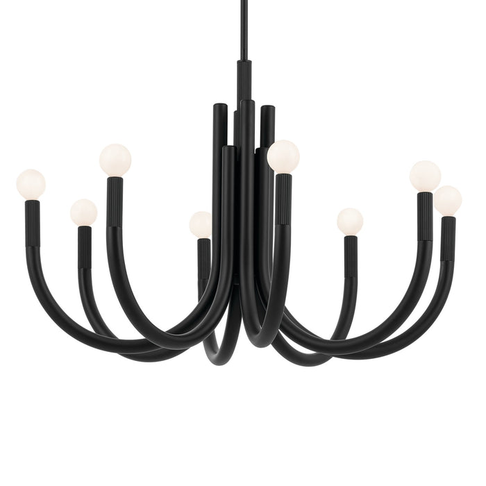 Myhouse Lighting Kichler - 52550BK - Eight Light Chandelier - Odensa - Black