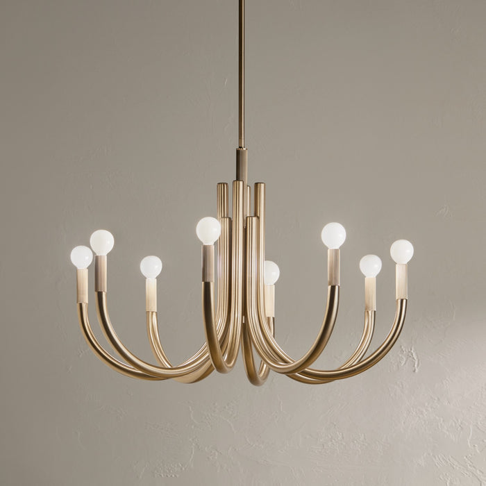 Myhouse Lighting Kichler - 52550CPZ - Eight Light Chandelier - Odensa - Champagne Bronze