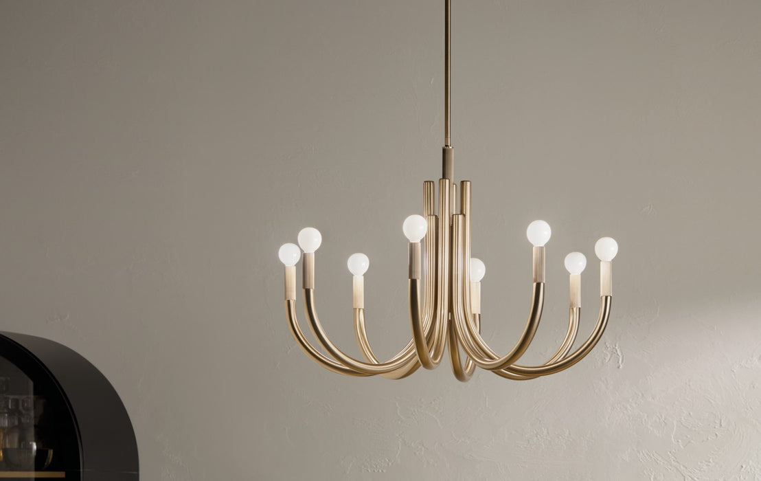 Myhouse Lighting Kichler - 52550CPZ - Eight Light Chandelier - Odensa - Champagne Bronze