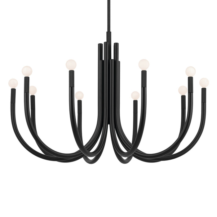 Myhouse Lighting Kichler - 52551BK - Ten Light Chandelier - Odensa - Black