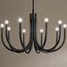 Myhouse Lighting Kichler - 52551BK - Ten Light Chandelier - Odensa - Black