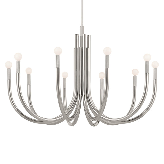 Myhouse Lighting Kichler - 52551PN - Ten Light Chandelier - Odensa - Polished Nickel