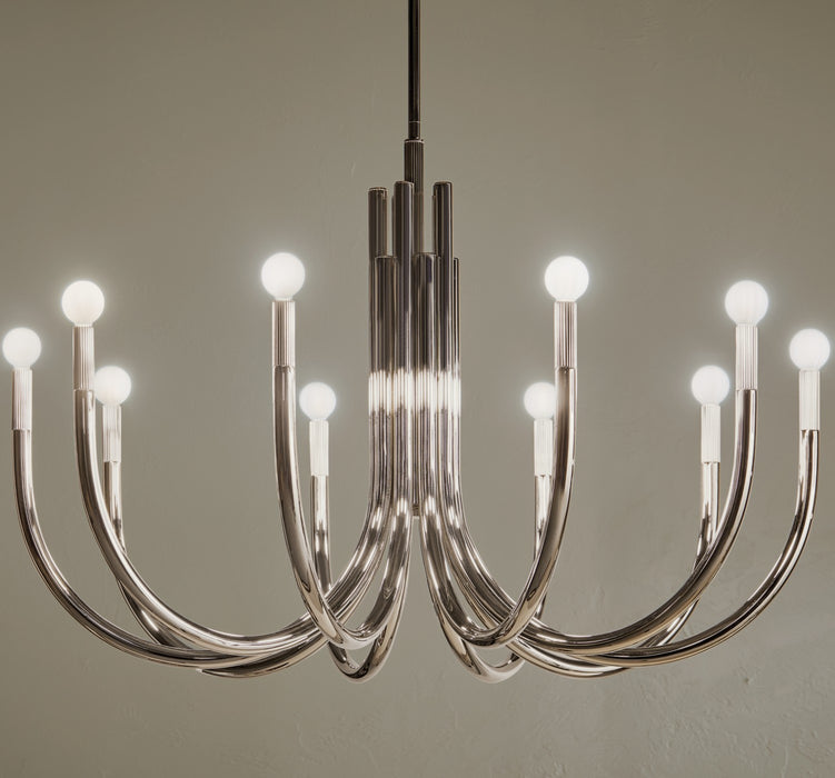 Myhouse Lighting Kichler - 52551PN - Ten Light Chandelier - Odensa - Polished Nickel