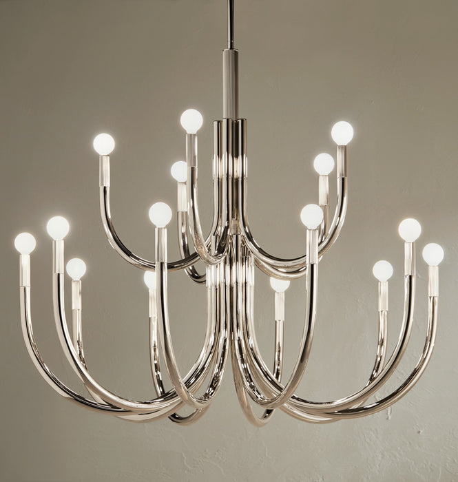 Myhouse Lighting Kichler - 52552PN - 15 Light Chandelier - Odensa - Polished Nickel