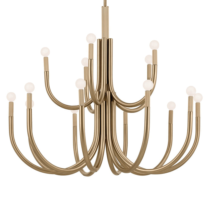 Myhouse Lighting Kichler - 52552CPZ - 15 Light Chandelier - Odensa - Champagne Bronze