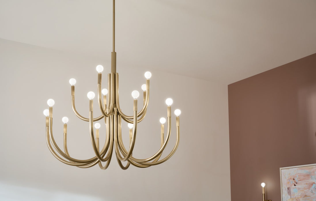 Myhouse Lighting Kichler - 52552CPZ - 15 Light Chandelier - Odensa - Champagne Bronze