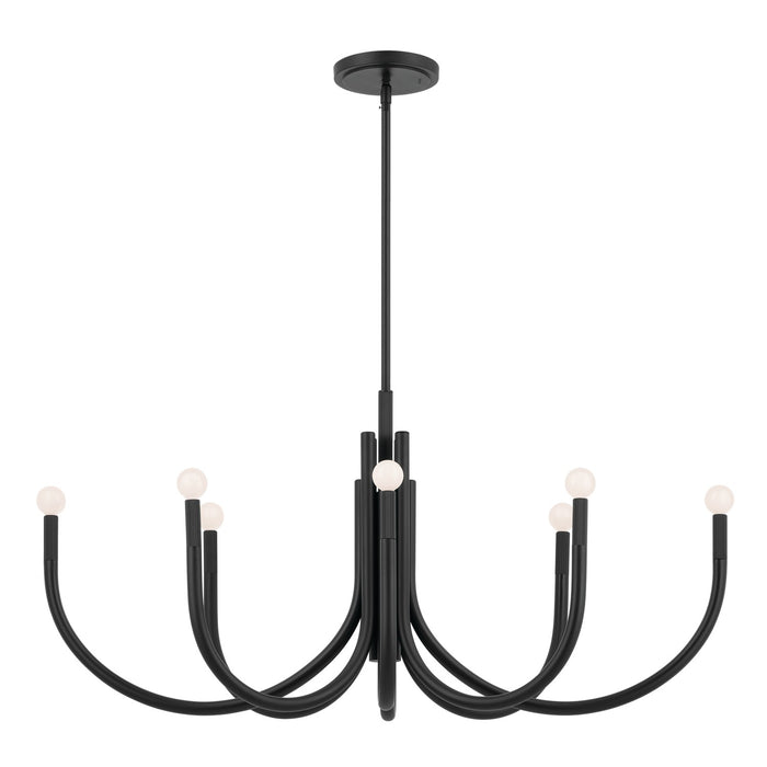 Myhouse Lighting Kichler - 52553BK - Eight Light Chandelier - Odensa - Black