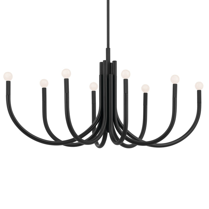 Myhouse Lighting Kichler - 52553BK - Eight Light Chandelier - Odensa - Black