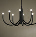 Myhouse Lighting Kichler - 52553BK - Eight Light Chandelier - Odensa - Black